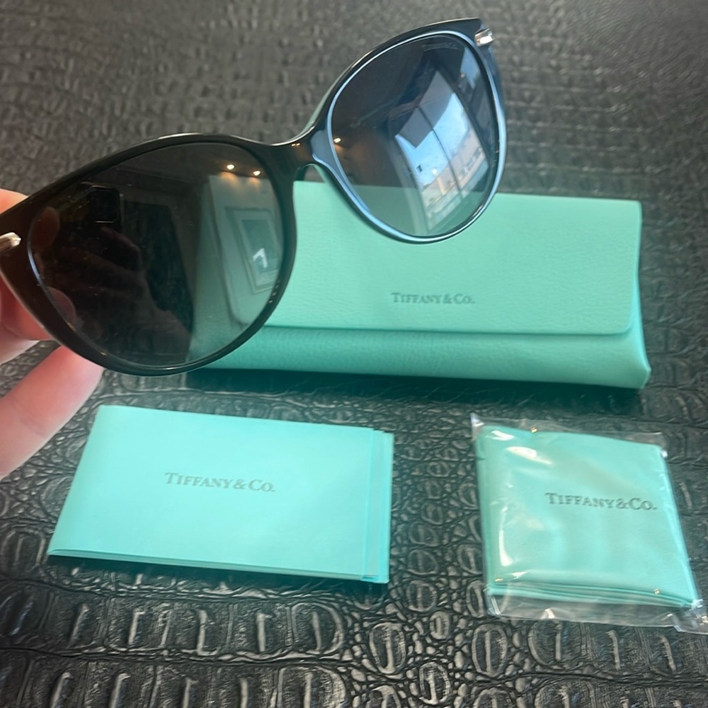 Tiffany & Co Sunglasses 
Black & Blue with T on side 8055T3